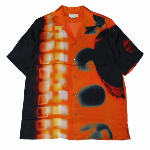 DRIES VAN NOTEN ドリスヴァンノッテン 21SS Len Lye CARLTONE 2068 M.W.SHIRT 半袖シャツ 46 オレンジ拍卖