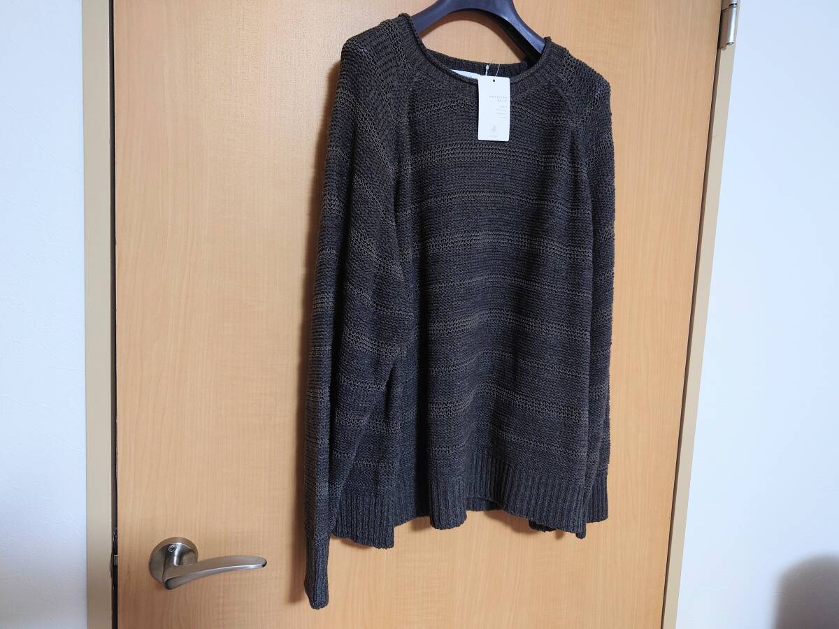 新品タグ付 2025即完売カラー 今期アメリカンホリック透かし編みサマーニットプルオーバー チャコールグレー長袖拍卖