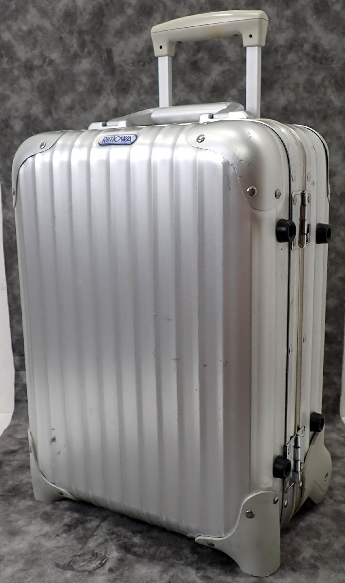 超希少!ドイツ製 20L RIMOWA リモワ ミニトロリー 929.42 キャリーバッグ トパーズ アルミ ジュラルミン キャリーケース シルバー 1822拍卖