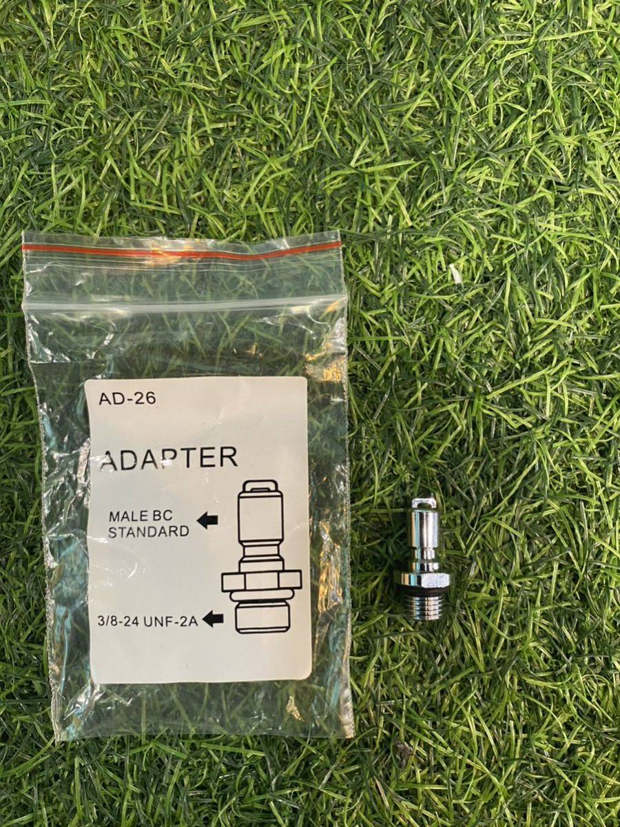 新品 ダイビングBCD スタンダード オス BC から 3/8-24 UNF-2A への変換アダプター拍卖