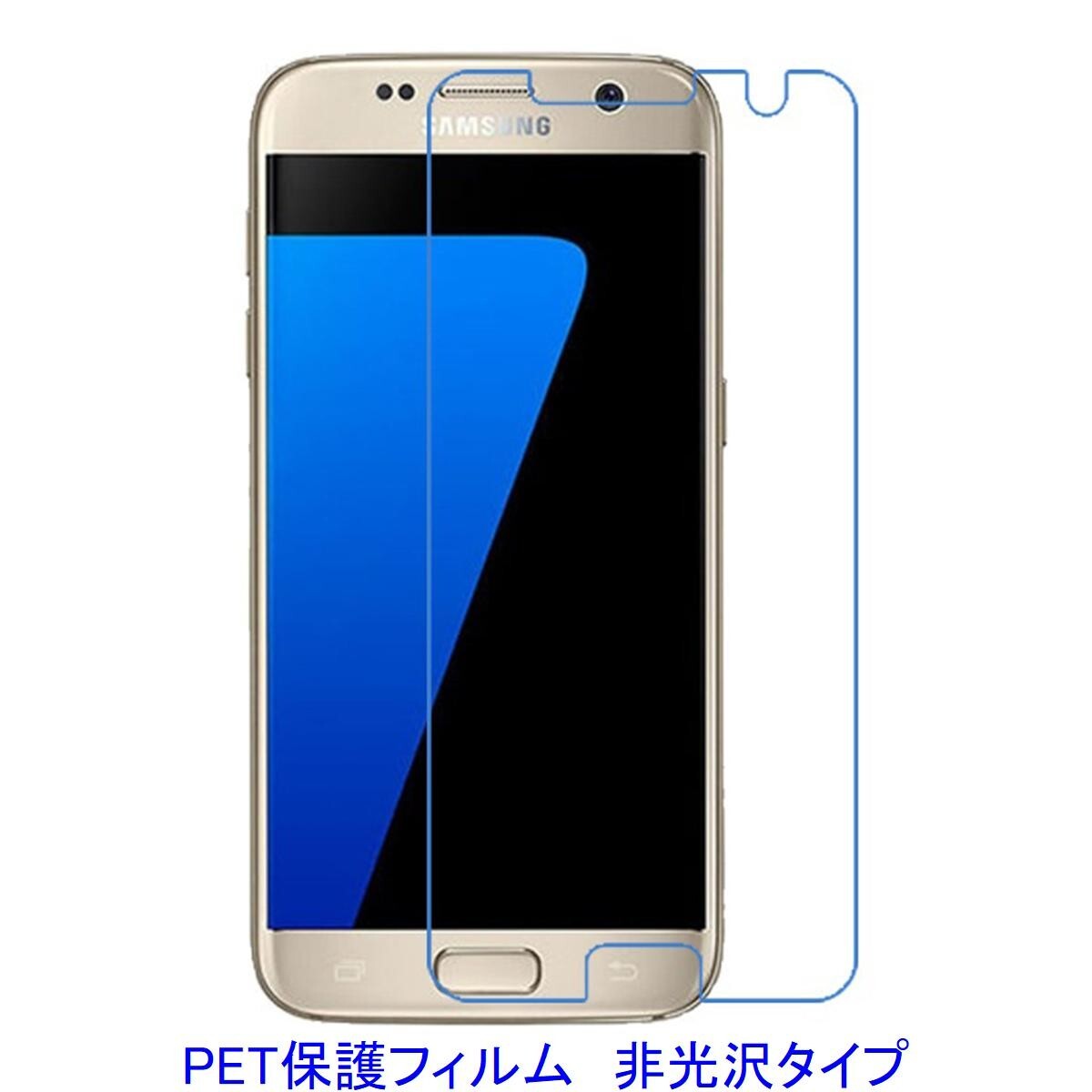 【2枚】 Galaxy S7 5.1インチ 海外版 液晶保護フィルム 非光沢 指紋防止 F182拍卖