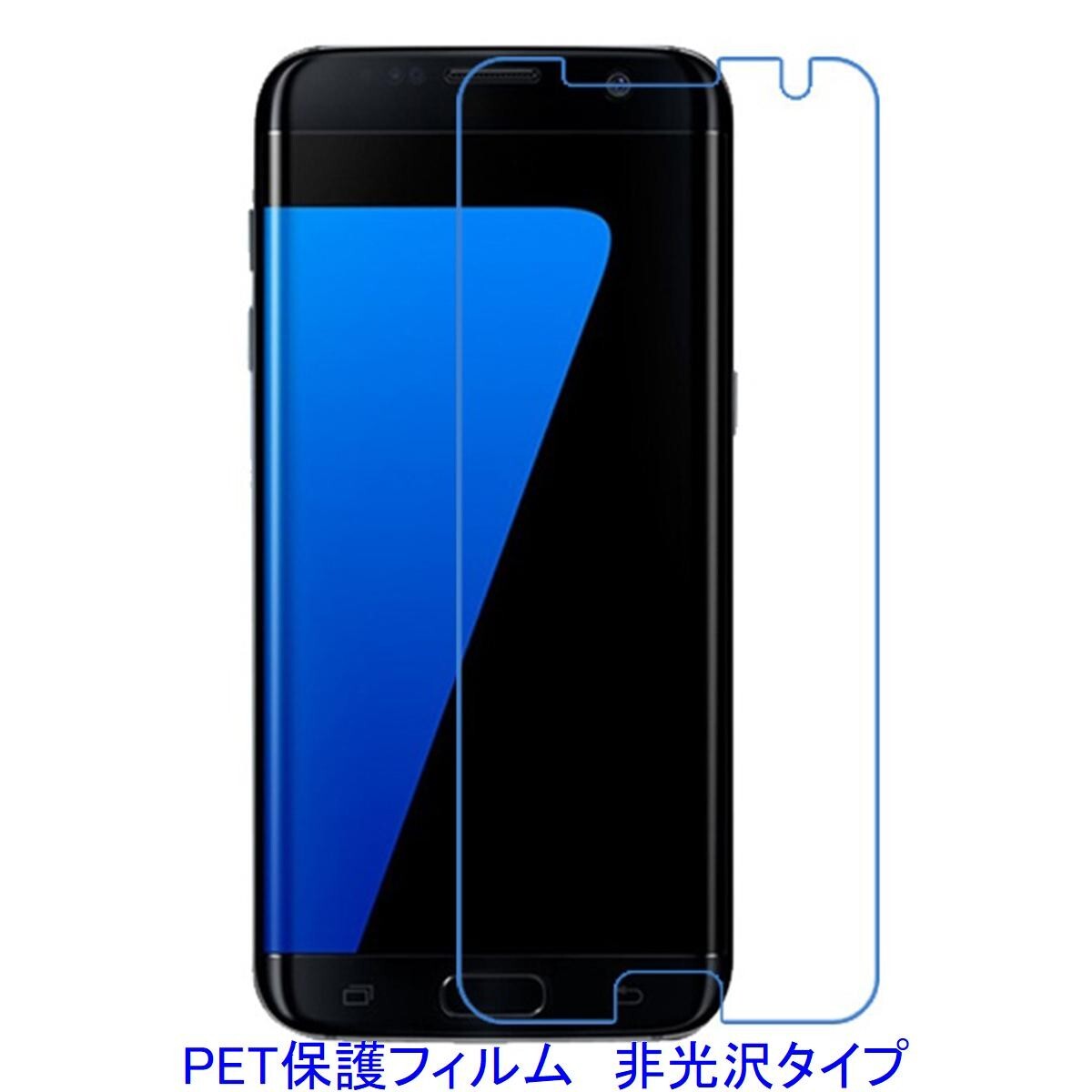 【2枚】 Galaxy S7 edge SC-02H SCV33 平面のみ保護 液晶保護フィルム 非光沢 指紋防止 F184拍卖