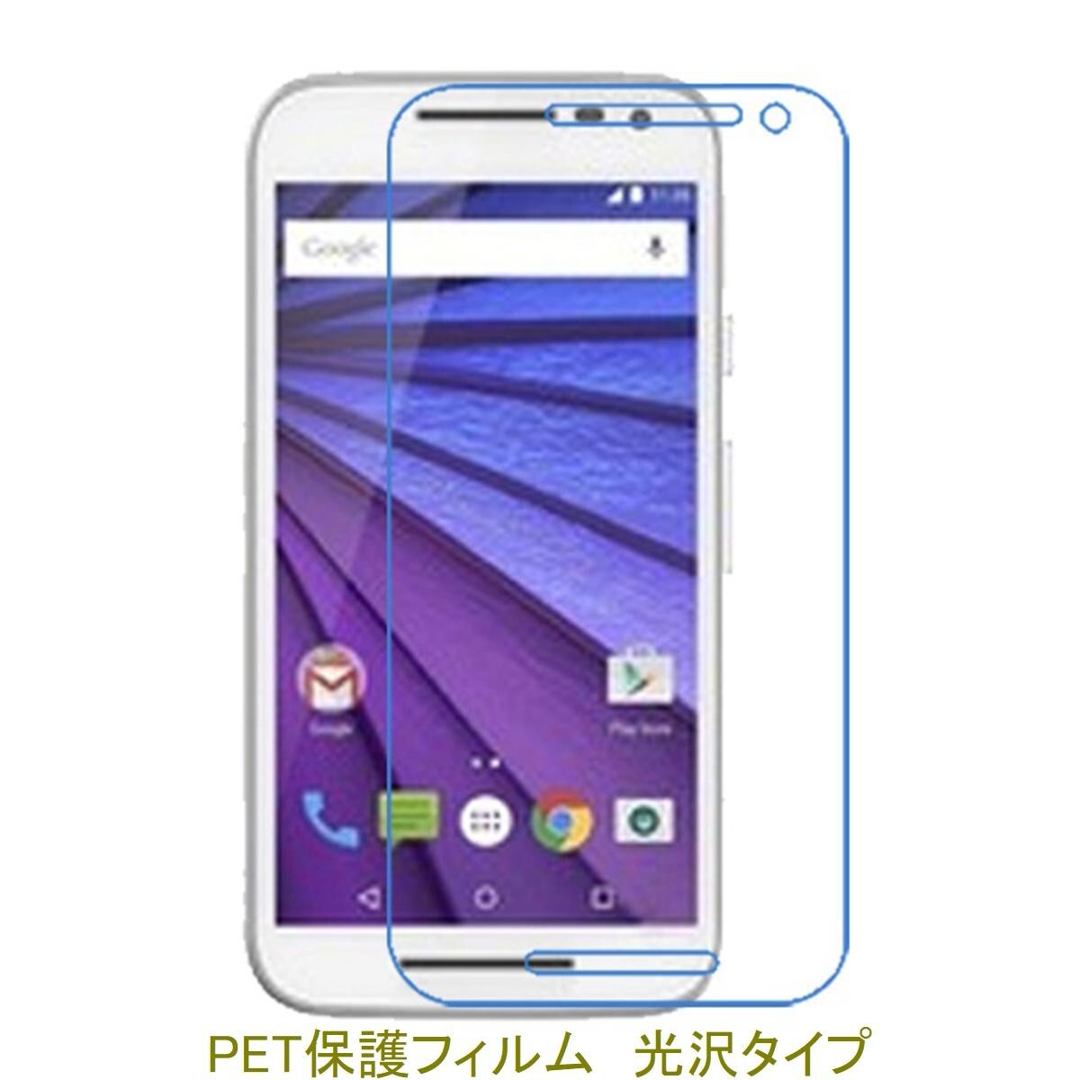 【2枚】 Moto G3 第3世代 液晶保護フィルム 高光沢 クリア F191拍卖