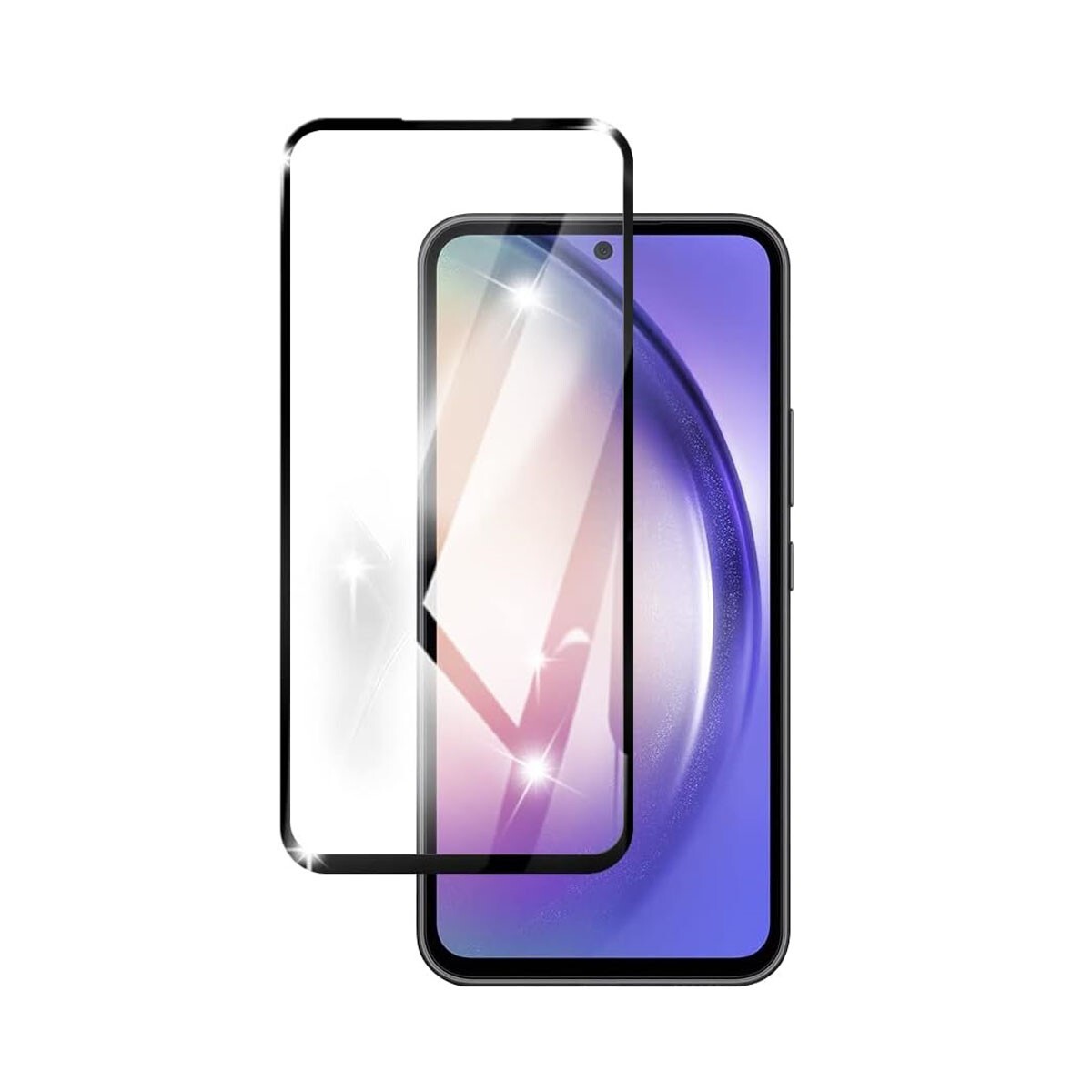 Galaxy A54 5G SC-53D SCG21 SCG21SVA 9H 0.26mm 枠黒色 強化ガラス 液晶保護フィルム 2.5D L197拍卖