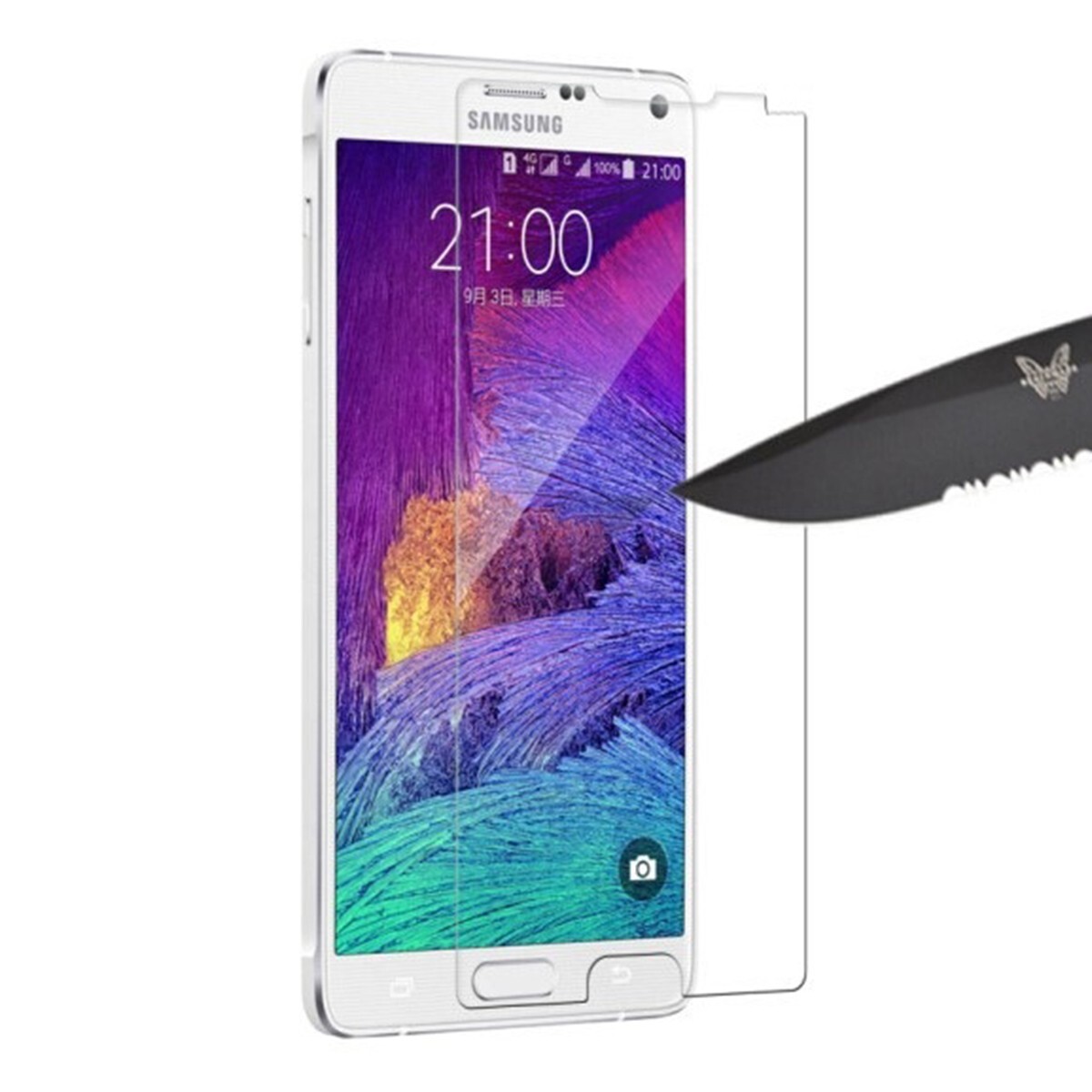 Galaxy Note4 SC-05F 9H 0.26mm 強化ガラス 液晶保護フィルム 2.5D K094拍卖