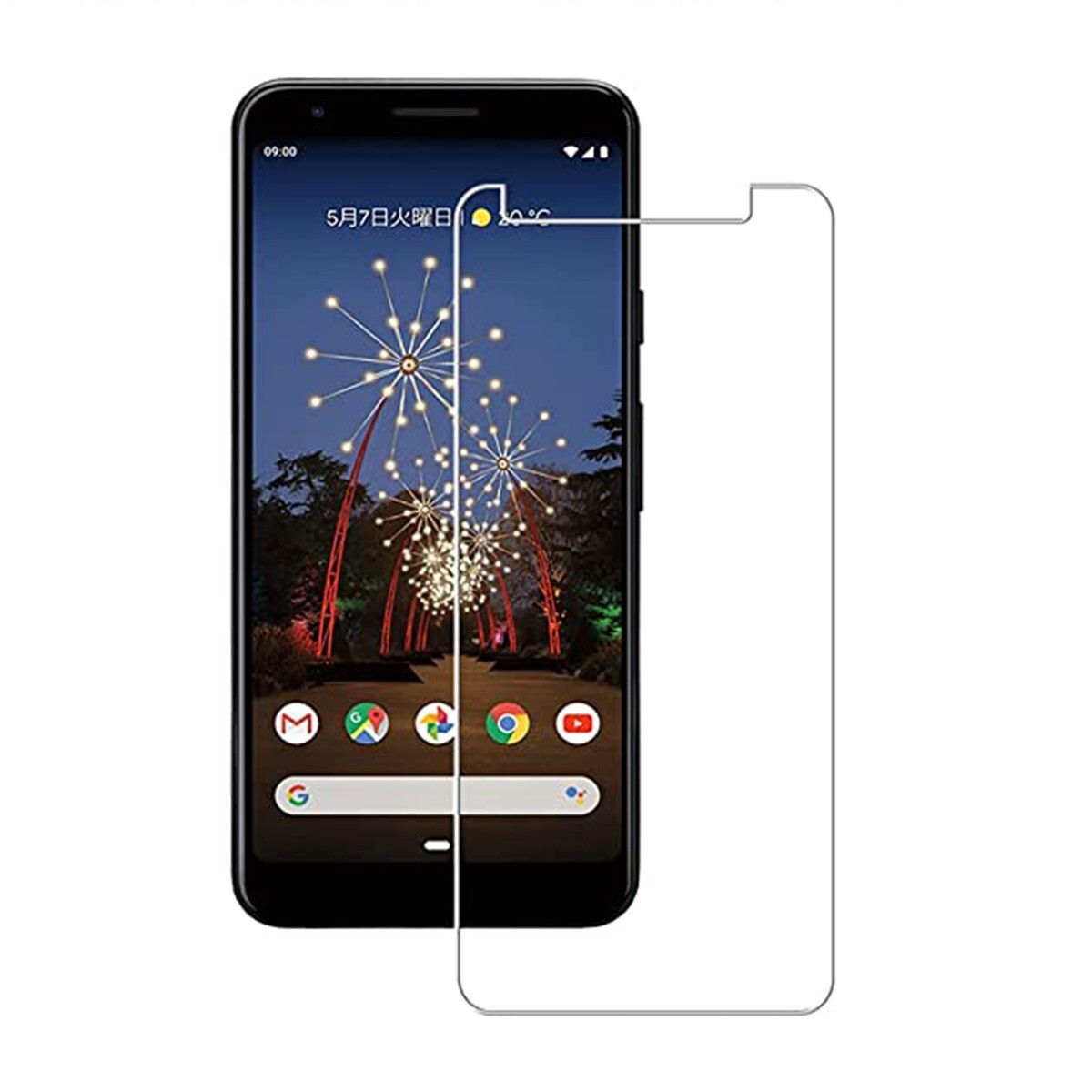 Google Pixel 3a Pixel 3 lite 9H 0.3mm 強化ガラス 液晶保護フィルム 2.5D K259拍卖