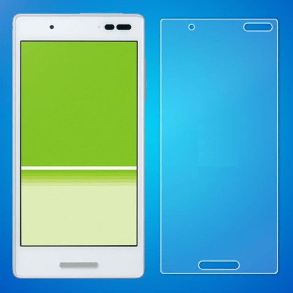 Qua PHONE QX KYV42 UQモバイル DIGNO V 5.0インチ 9H 0.3mm 強化ガラス 液晶保護フィルム 2.5D K363拍卖