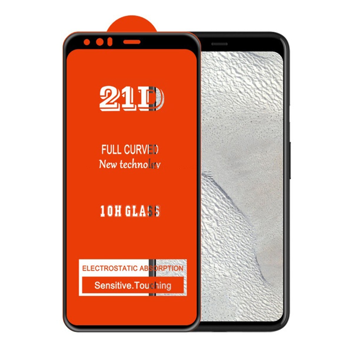 Google Pixel 4 5.7インチ 0.26mm 枠黒色 強化ガラス 液晶保護フィルム 21D K592拍卖