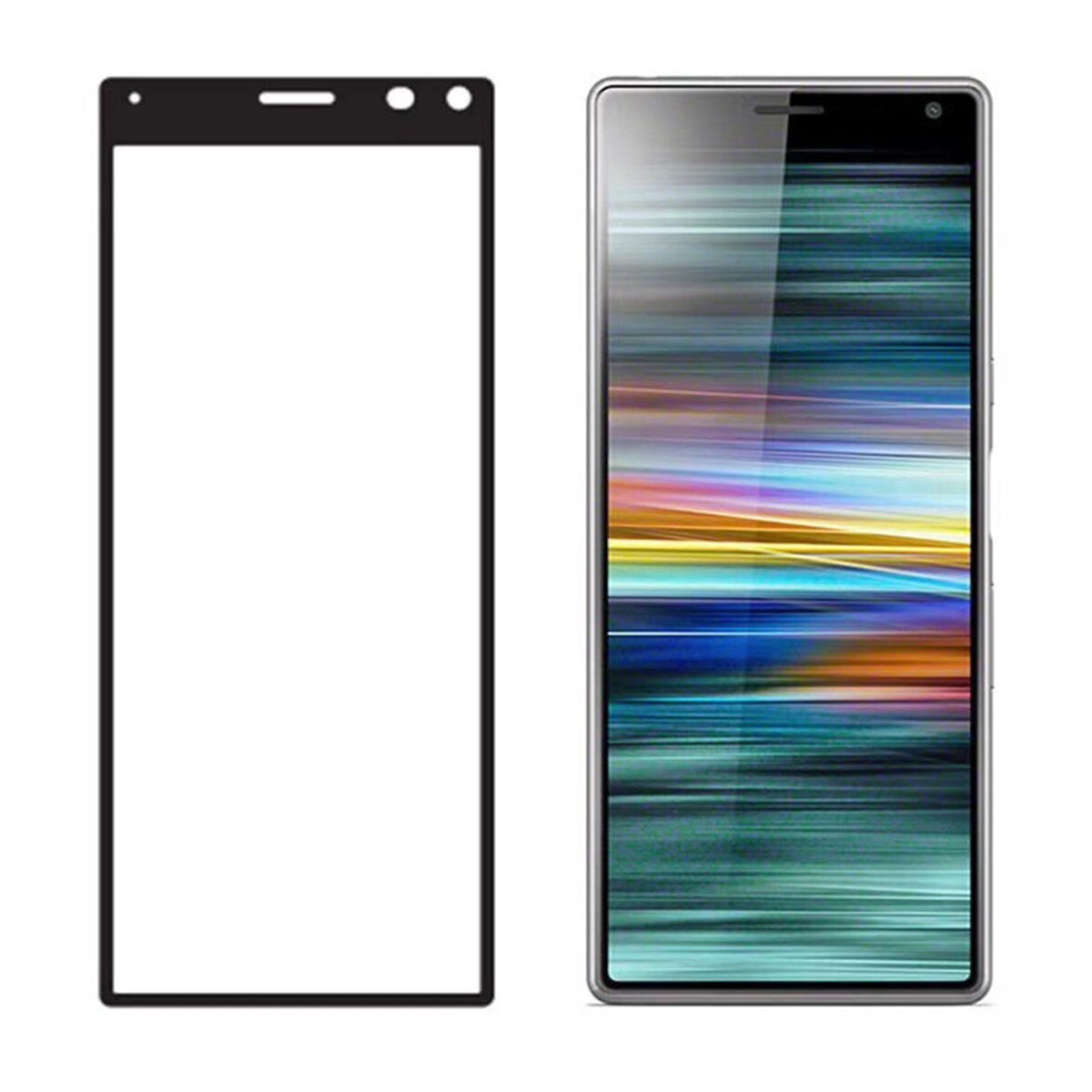 Xperia 8 SO-02M SOV42 902SO 0.15mm 枠黒色 3D ソフトエッチ 強化ガラス 液晶保護フィルム 2.5D K604拍卖