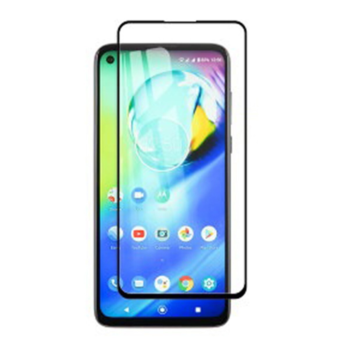 Moto G8 Power 6.4インチ 9H 0.26mm 枠黒色 強化ガラス 液晶保護フィルム 9D K694拍卖