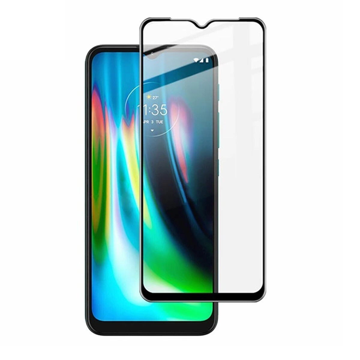 Motorola moto e7 e7 power moto g10 g30 9H 0.26mm 枠黒色 強化ガラス 液晶保護フィルム 2.5D KC09拍卖