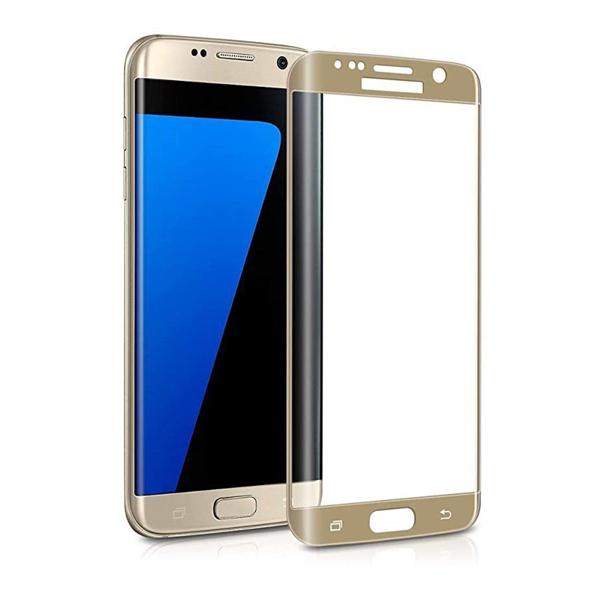 Galaxy S6 edge SC-04G SCV31 404SC 9H 0.26mm 枠金色 全面保護 強化ガラス 液晶保護フィルム 2.5D KC39拍卖
