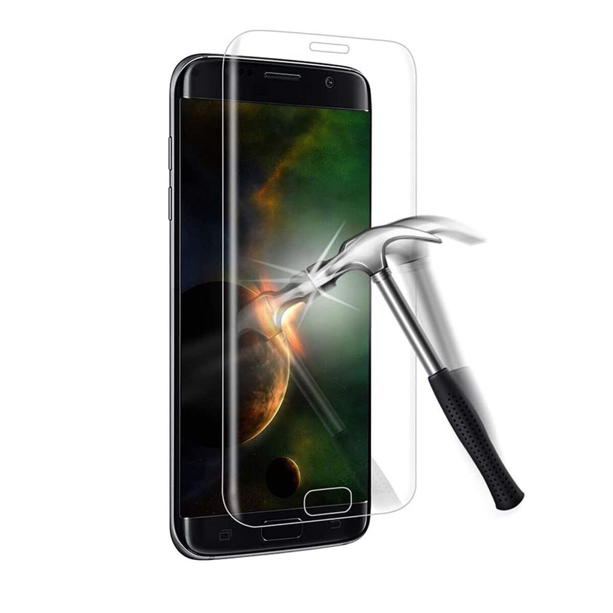 Galaxy S6 edge SC-04G SCV31 404SC 9H 0.26mm 透明 全面保護 強化ガラス 液晶保護フィルム 2.5D KC42拍卖