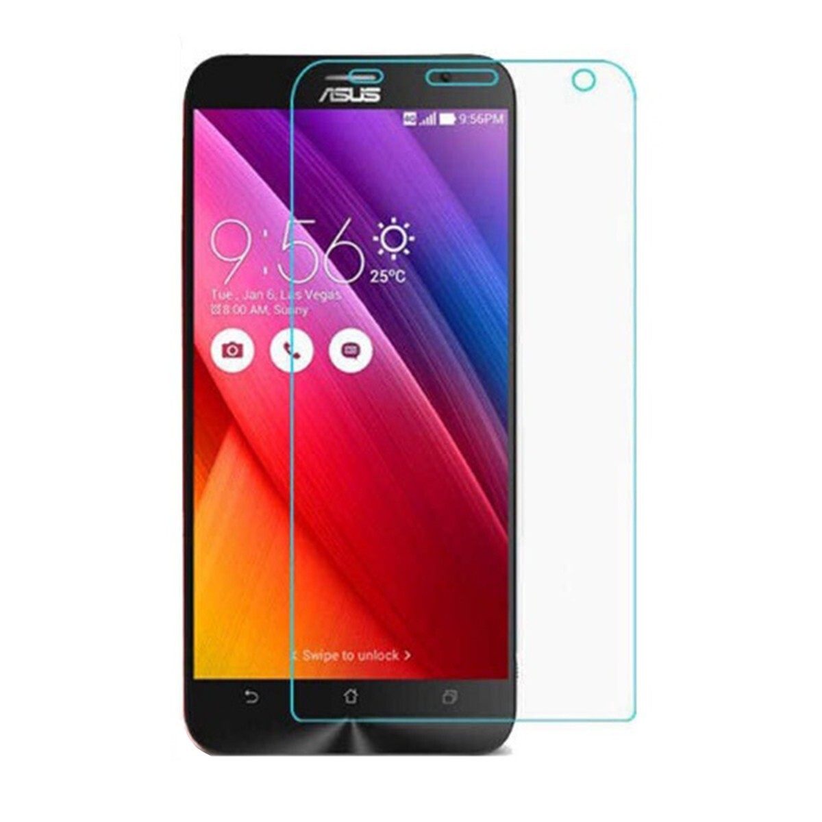 ASUS ZenFone 2 Laser ZE550KL 5.5 9H 0.26mm 強化ガラス 液晶保護フィルム 2.5D KC70拍卖