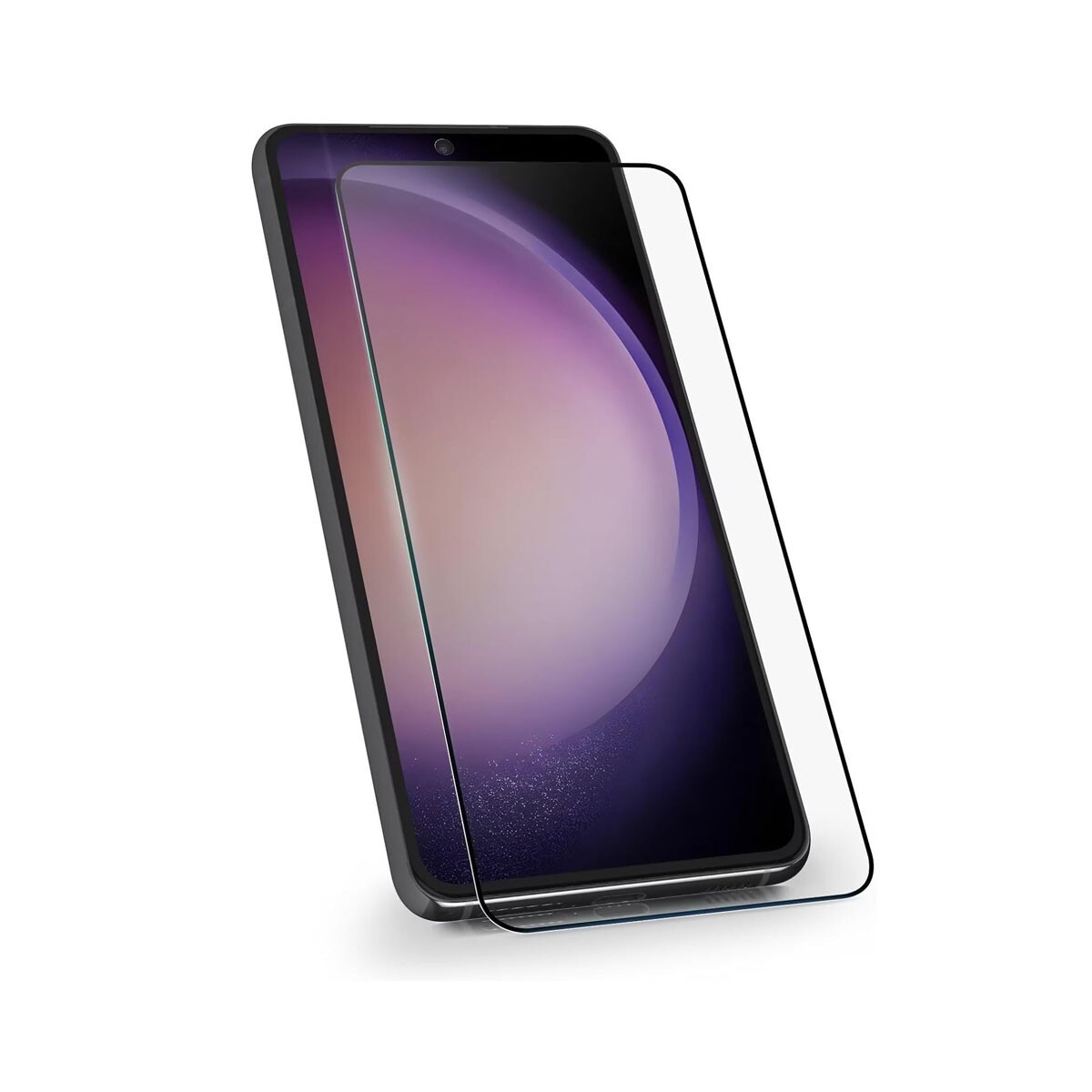 Galaxy S24+ Plus 6.7インチ 9H 0.26mm 枠黒色 指紋認証対応 強化ガラス 液晶保護フィルム 2.5D KC91拍卖