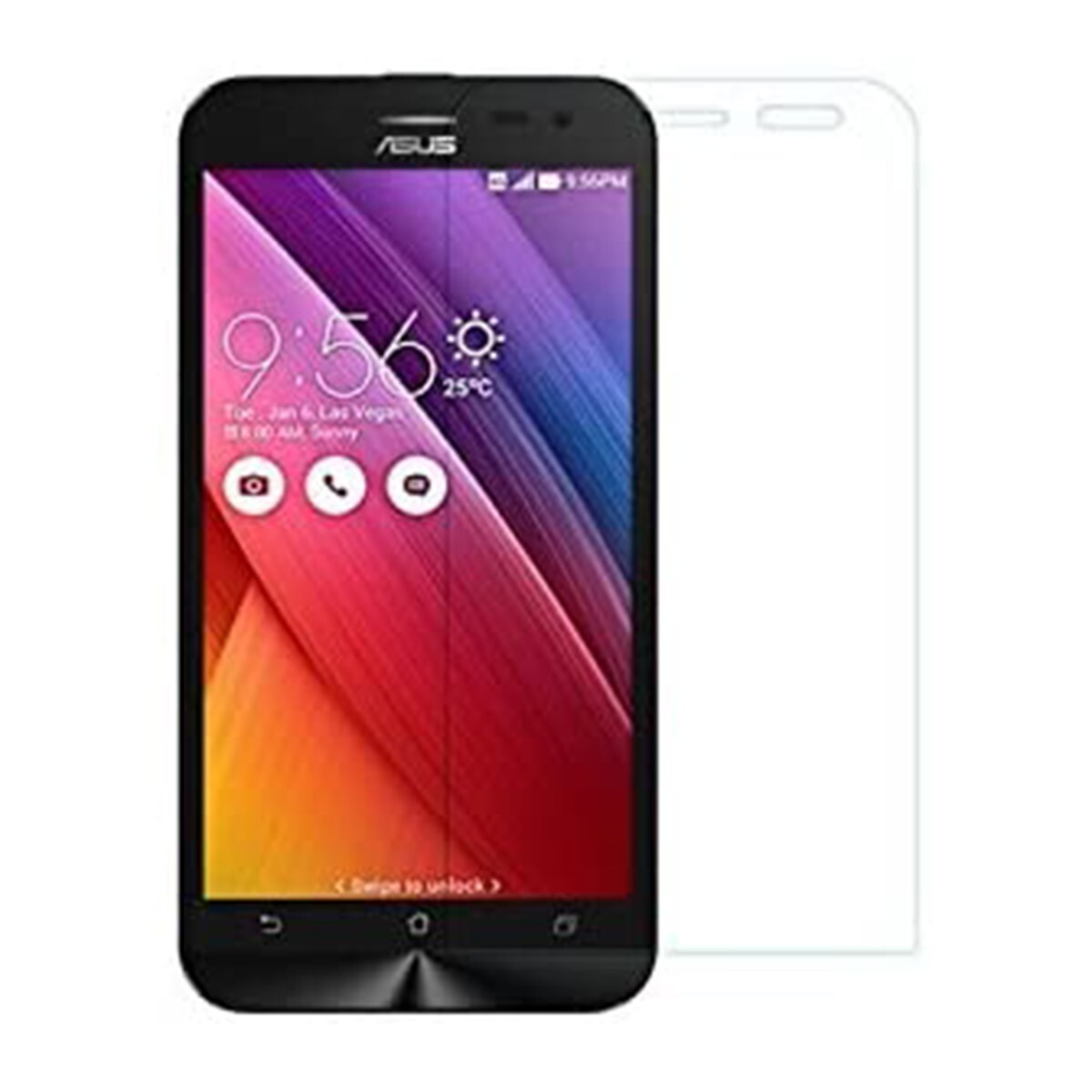 ASUS ZenFone 2 Laser ZE500KL 5インチ 9H 0.26mm 強化ガラス 液晶保護フィルム 2.5D KC110拍卖