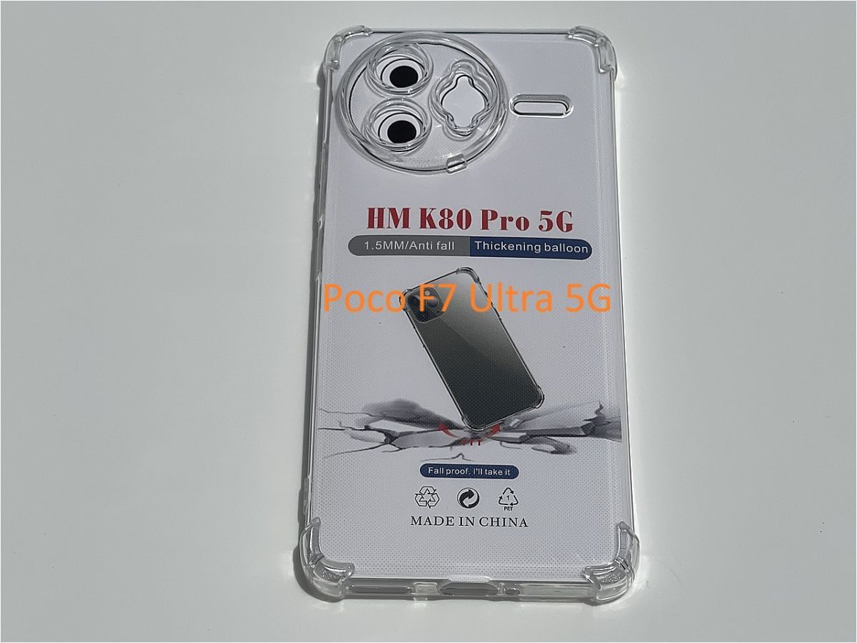 Poco F7 Ultra 5G Redmi K80 Pro 耐衝撃 上質 TPU ソフト 透明 クリア ケース みみ A285拍卖