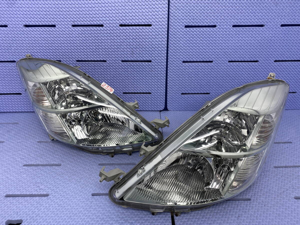 2374 * アイシス ANM10G 前期 ヘッドライト 左右 スタンレ 44-60 ハロゲン レべ付 拍卖