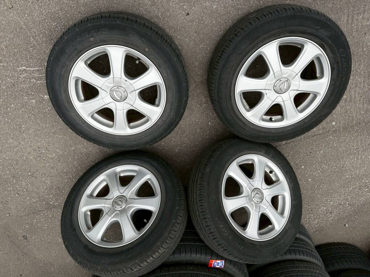Y1277 195/65R15 91H ダンロップ DUNLOP 2017年 PCD114.3 5H 6.5J +45 4本セット 拍卖