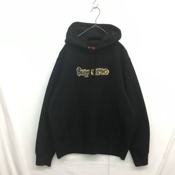 KZ5355★Supreme : Gonz Logo Hooded Sweatshirt★S★黒 シュプリーム ゴンズロゴ プルオーバースウェットパーカー拍卖