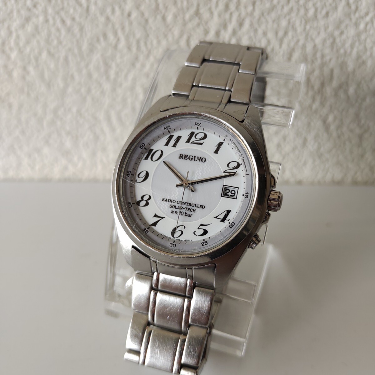 CITIZENシチズンレグノメンズ電波ソーラーステンレスメンズ稼働品拍卖