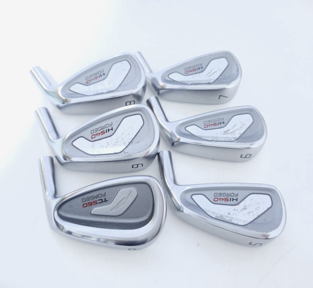 送料無料 FOURTEEN HI-540 FORGED TC-560 コンボ アイアンヘッドのみ 6点セット フォーティーン レア拍卖