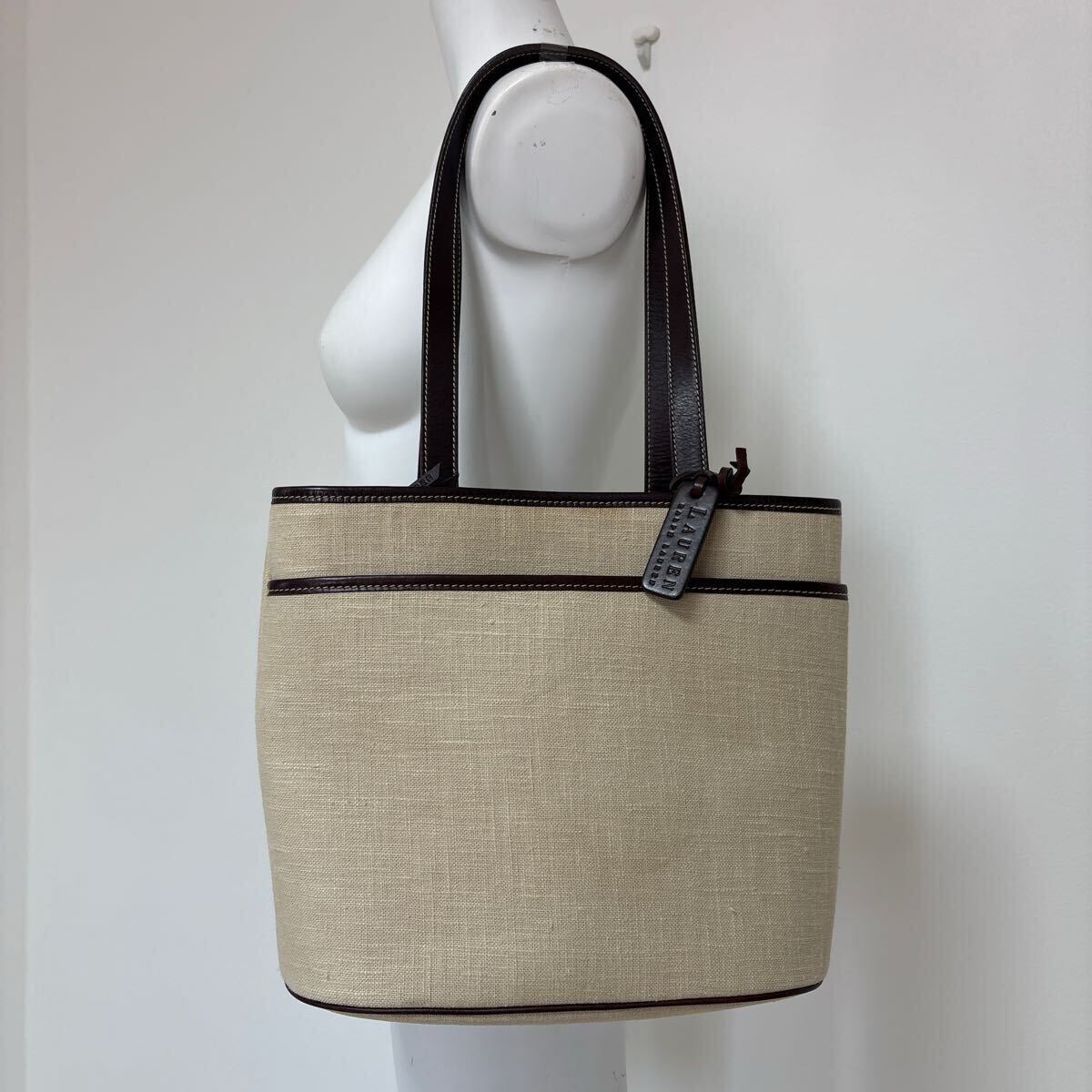 LAUREN RALPH LAUREN ローレン・ラルフ・ローレン トートバッグ 肩がけ レザー 拍卖