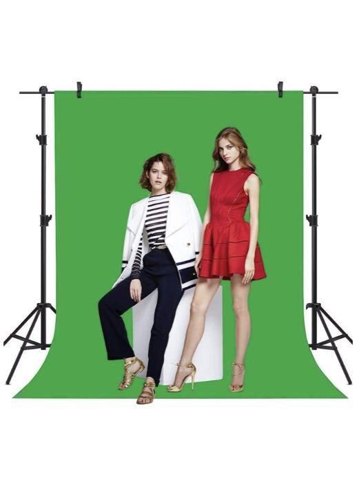 背景布グリーン 無反射 不透明 バックペーパー 200*300cm 収納袋付き拍卖