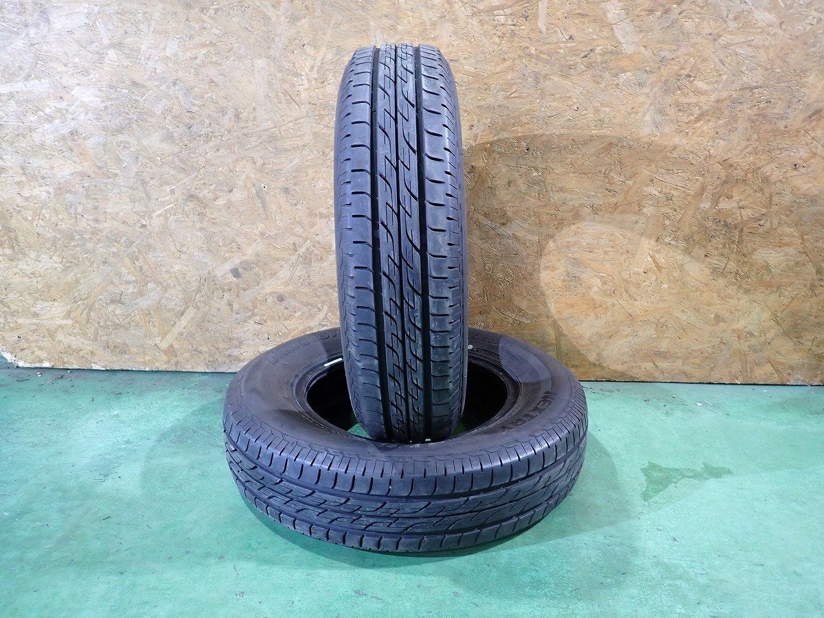 RK10690【送料無料155/80R13】2本 ブリヂストン ネクストリー 中古夏タイヤ 2022年製 パッソ ヴィッツ Keiなどに ≪即決≫拍卖