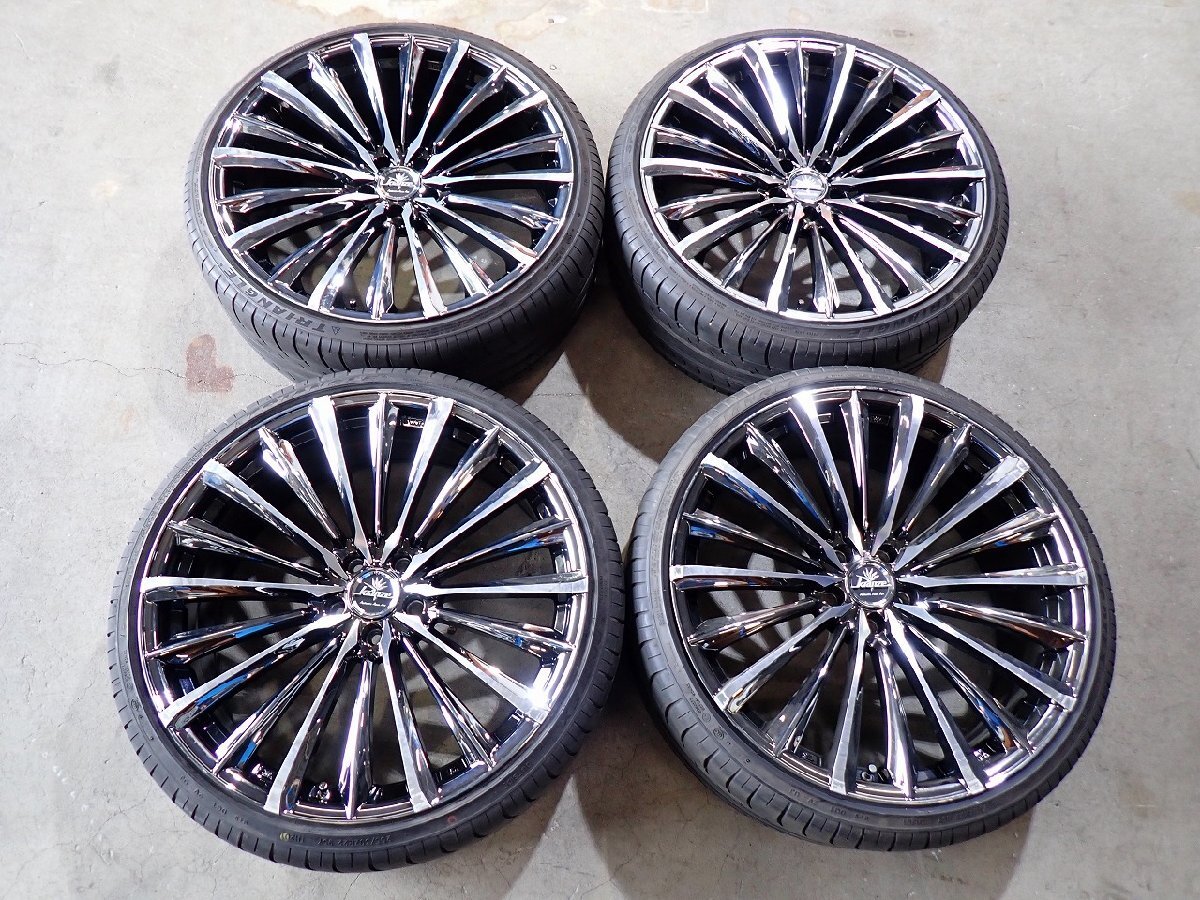 YS18806【送料無料255/30R22】Weds Kranze クレンツェ ヴィルハーム 225EVO 中古夏タイヤ ★22×9J 114.3/5H ET35★【個人宅不可】拍卖