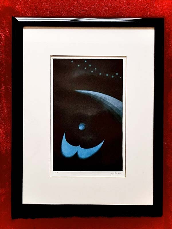 二見彰一●真作●ふたみ しょういち●銅版画 E.A. 直筆サインあり■アクアチント 幻想的 現代アート 抽象画■国内外で人気 個展多数開催拍卖