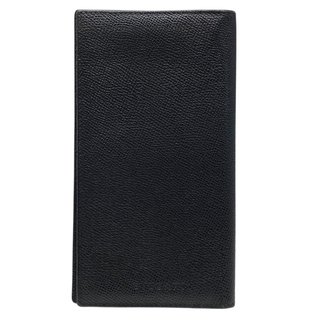 BVLGARI ブルガリ 財布 二つ折り財布 折財布 ロングウォレット 札入れ ロゴ レザー ブラック 黒拍卖