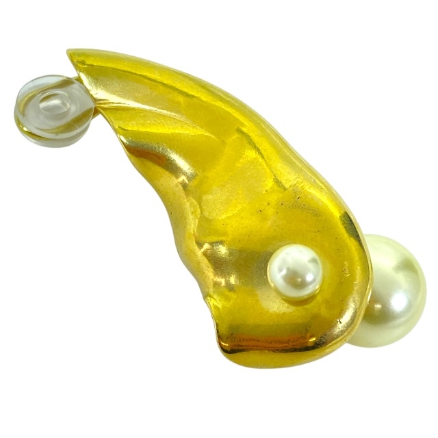 Christian Dior ディオール イヤーカフ イヤリング パール GP ゴールド ホワイト 片耳用拍卖