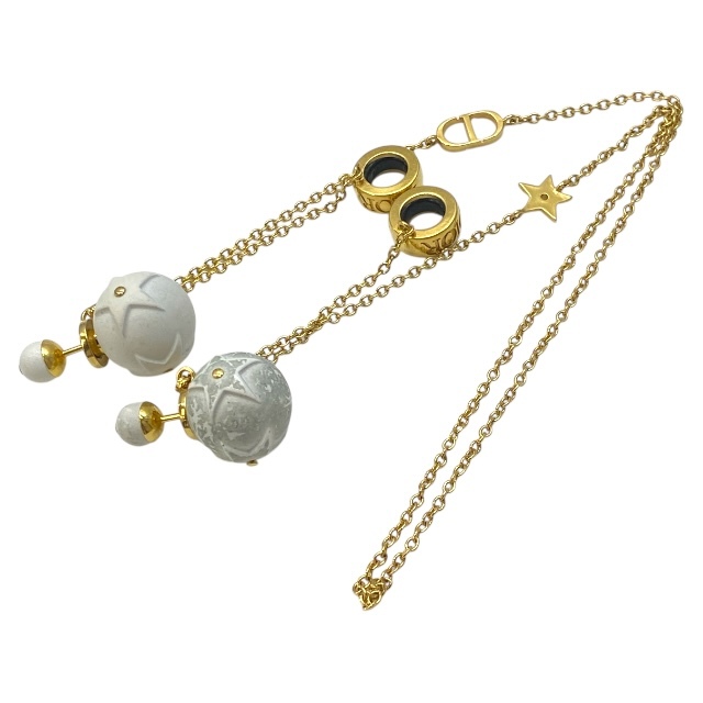 Christian Dior ディオール AirPods Proアクセサリー ピアス トライバルピアス 小物 CDロゴ GP ゴールド ホワイト拍卖