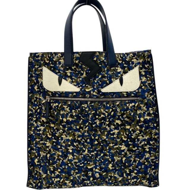 FENDI フェンディ 7VA367 モンスターバグズアイ トートバッグ ハンドバッグ 手持ち鞄 肩掛け 総柄 ナイロン マルチカラー拍卖