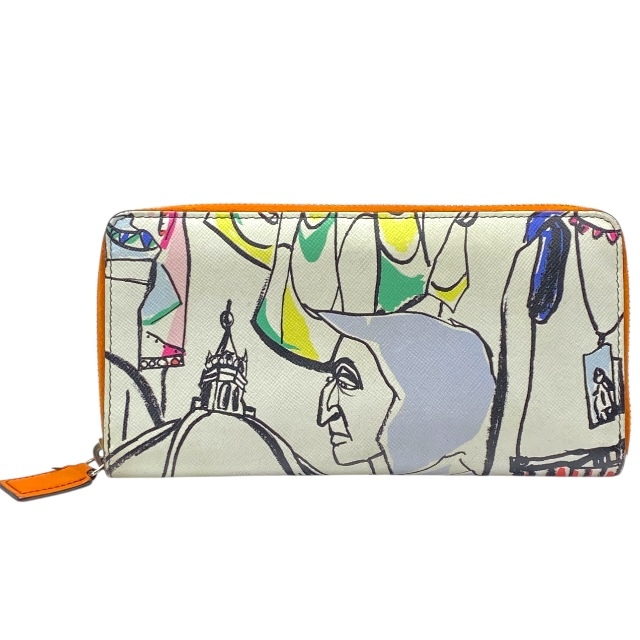 EMILIO PUCCI エミリオプッチ ツーリスティ 61SM10 61020 081 E 長財布 財布 ラウンドファスナー レザー PVC ホワイト拍卖
