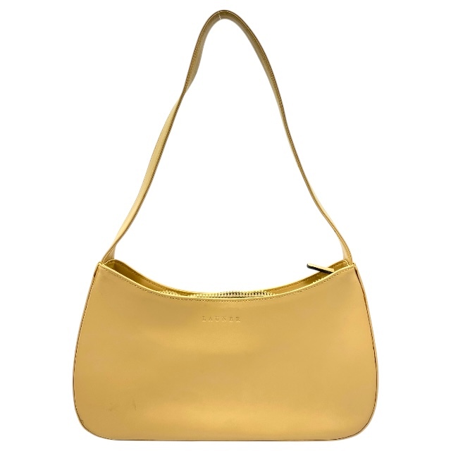 LAUNER LONDON ロウナー ロンドン ワンショルダー ショルダーバッグ ハンドバッグ ロゴ イエロー系拍卖