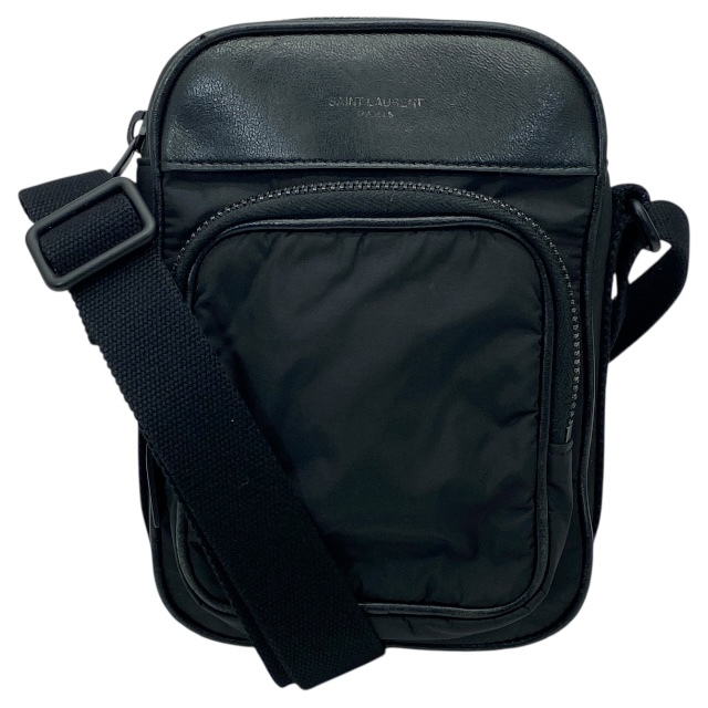 SAINT LAURENT PARIS サンローラン パリ GA8779661-1123 ショルダーバッグ ミニ カメラバッグ ブラック ナイロン レザー拍卖