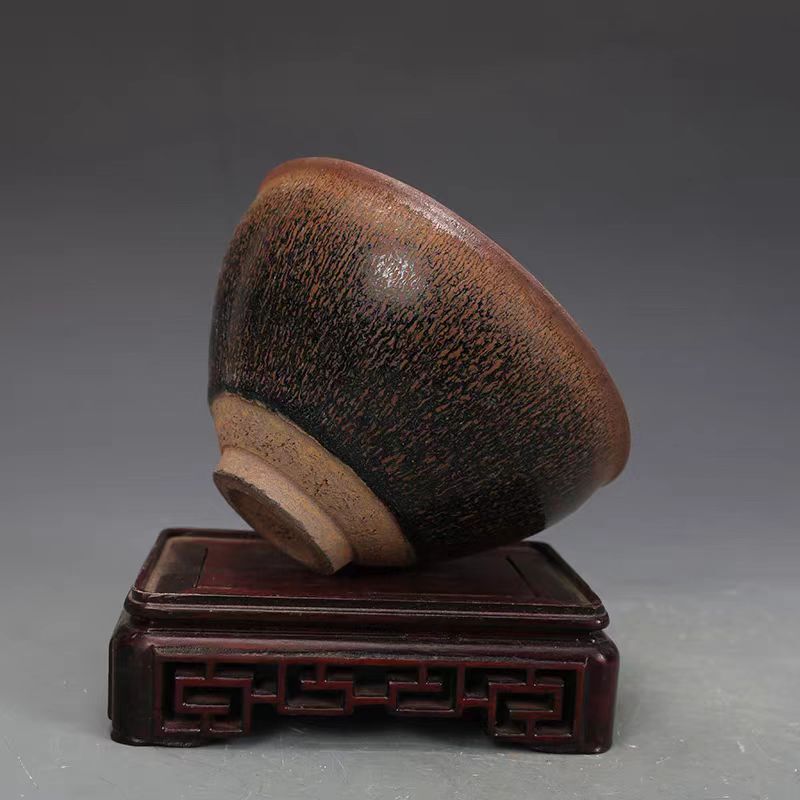 宋時代 古陶磁器 建窯 茶盞 杯盞 建盞 茶道具 時代物 古董品 骨董 旧家藏出 唐物 中国古玩 古美術品拍卖