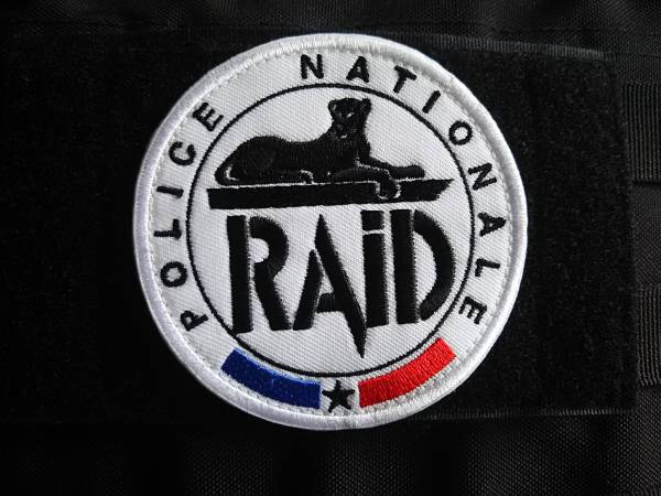 ワッペン パッチ RAID 丸白 フランス国家警察特別介入部隊 拍卖