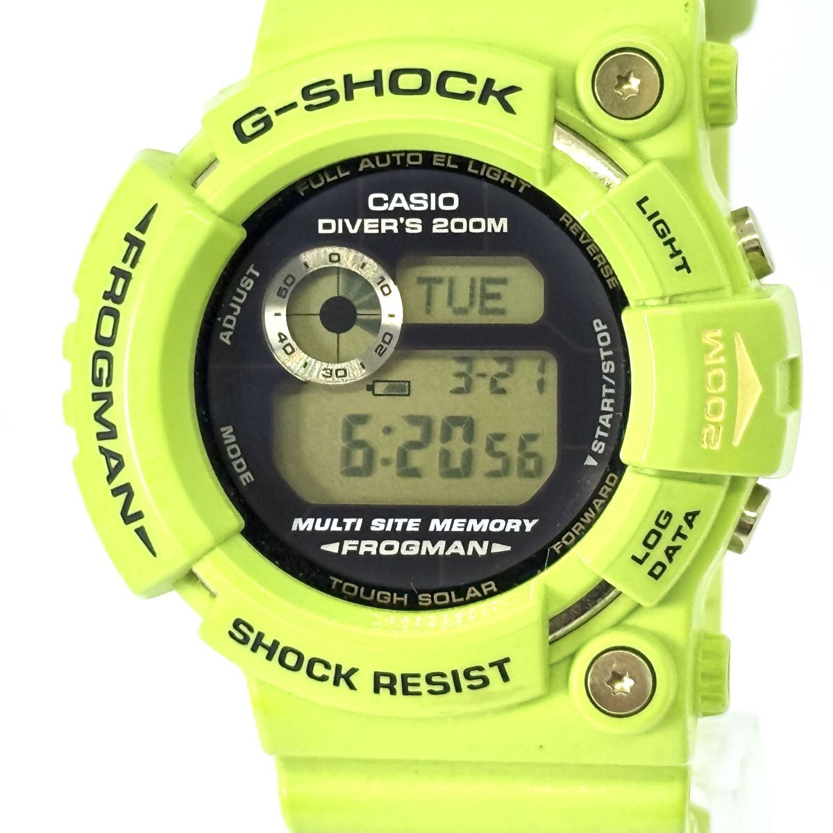 T5644 レアモデル G-SHOCK GW-200F フロッグマン 雨蛙 アマガエル 黄緑 グリーン イルクジ拍卖