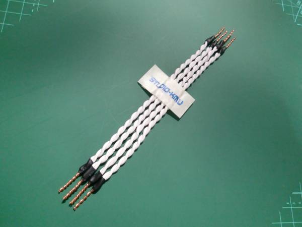 単線の威力■スパイラル収束加工■銅単線のジャンパーケーブル 30㎝仕様(長尺タイプ)■高品位ハイグレード仕様■当スタジオのみの製品拍卖