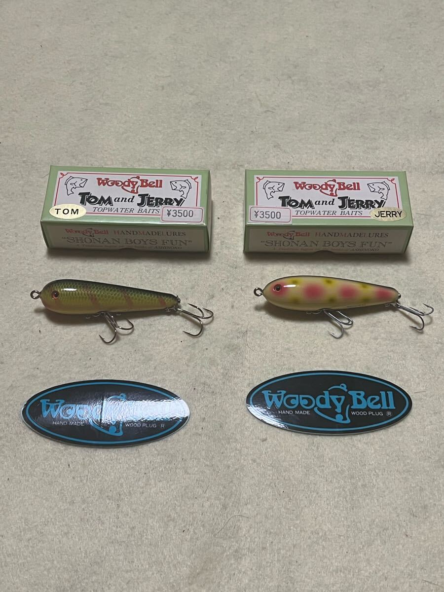 Woody Bell TOM and JERRY ウッディベル トムアンドジェリー グラスアイ&トイレットシートリグ+Lリグ使用ステッカー付き 2個セット(B)拍卖