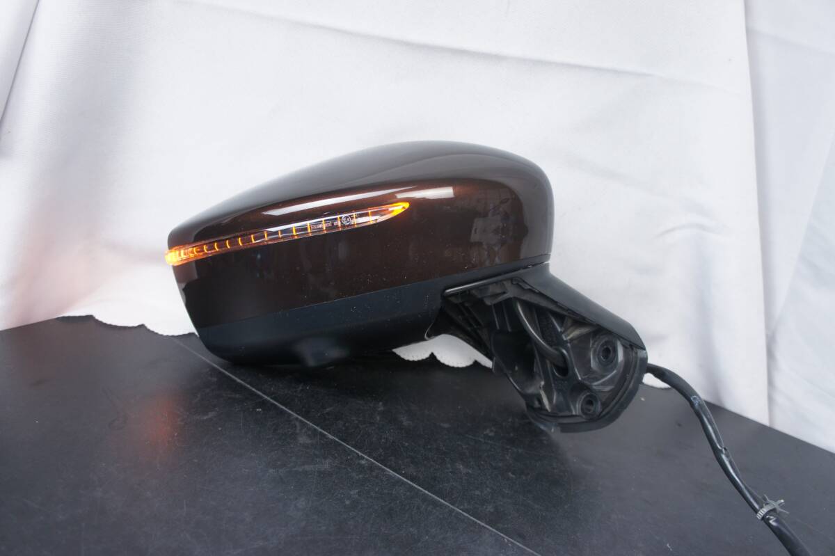 動作OK 運転席側 12P サイドミラー CAS インペリアルアンバー E12 中期 ノート外し ウインカー NE12 HE12 右 参考 96301-5VA0C @11471s拍卖