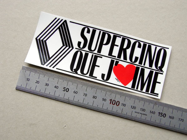 ルノー シュペール5ステッカー SUPERCINQ 拍卖