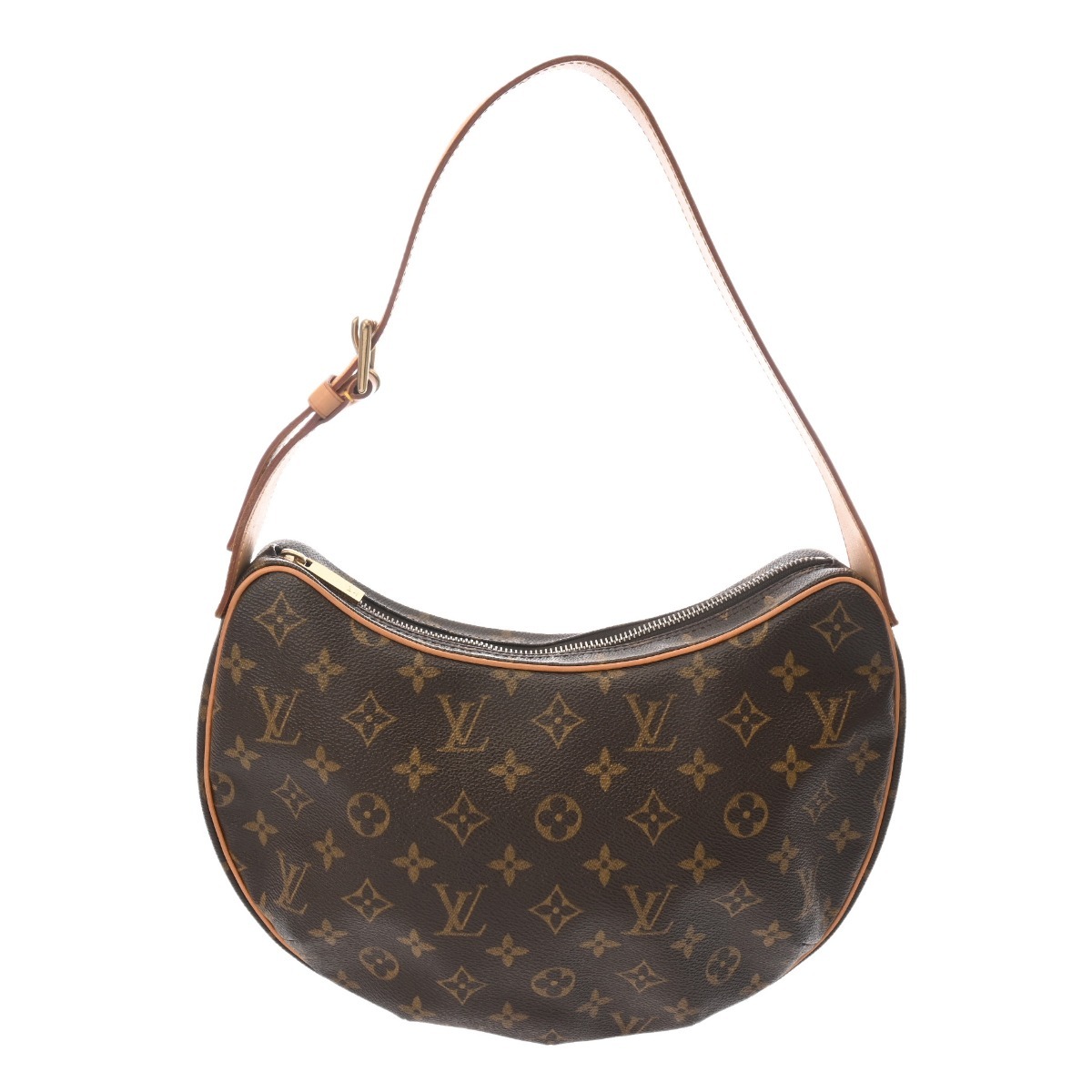 銀蔵 中古 LOUIS VUITTON ルイヴィトン モノグラム ポシェット クロワッサン MM M51512 ブラウン モノグラムキャンバス ランクAB拍卖