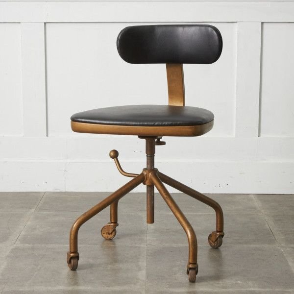 IZ92237F★レア フリッツハンセン ヴィンテージ ワークチェア 回転式 椅子 デスクチェア Fritz Hansen サイドチェア ビンテージ モダン拍卖