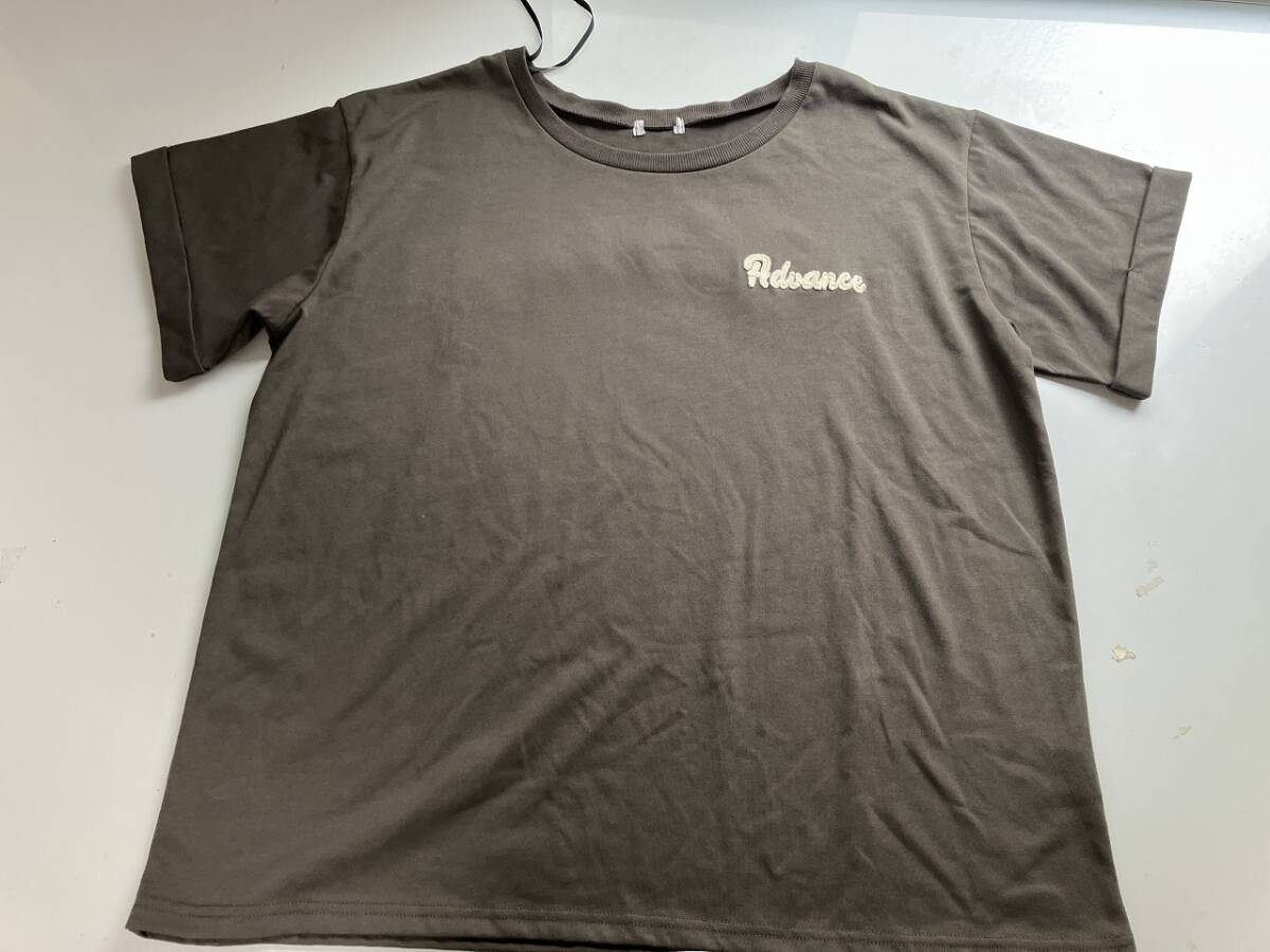 新品■大きいサイズ3L■ロゴ入リTシャル■カーキ拍卖