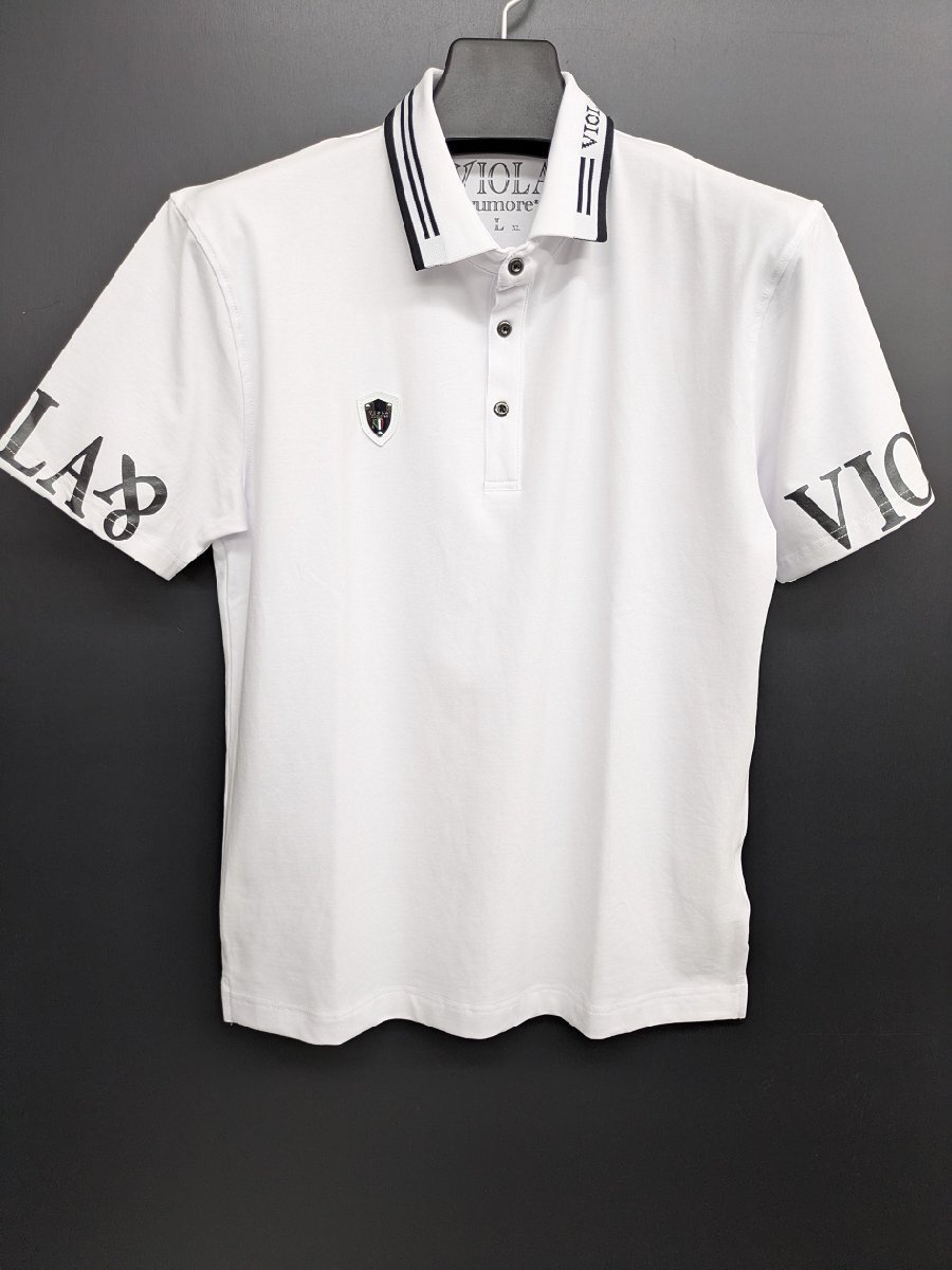 ポロシャツ VIOLA ロゴ入り 半袖 (2L) 新品 送料無料拍卖
