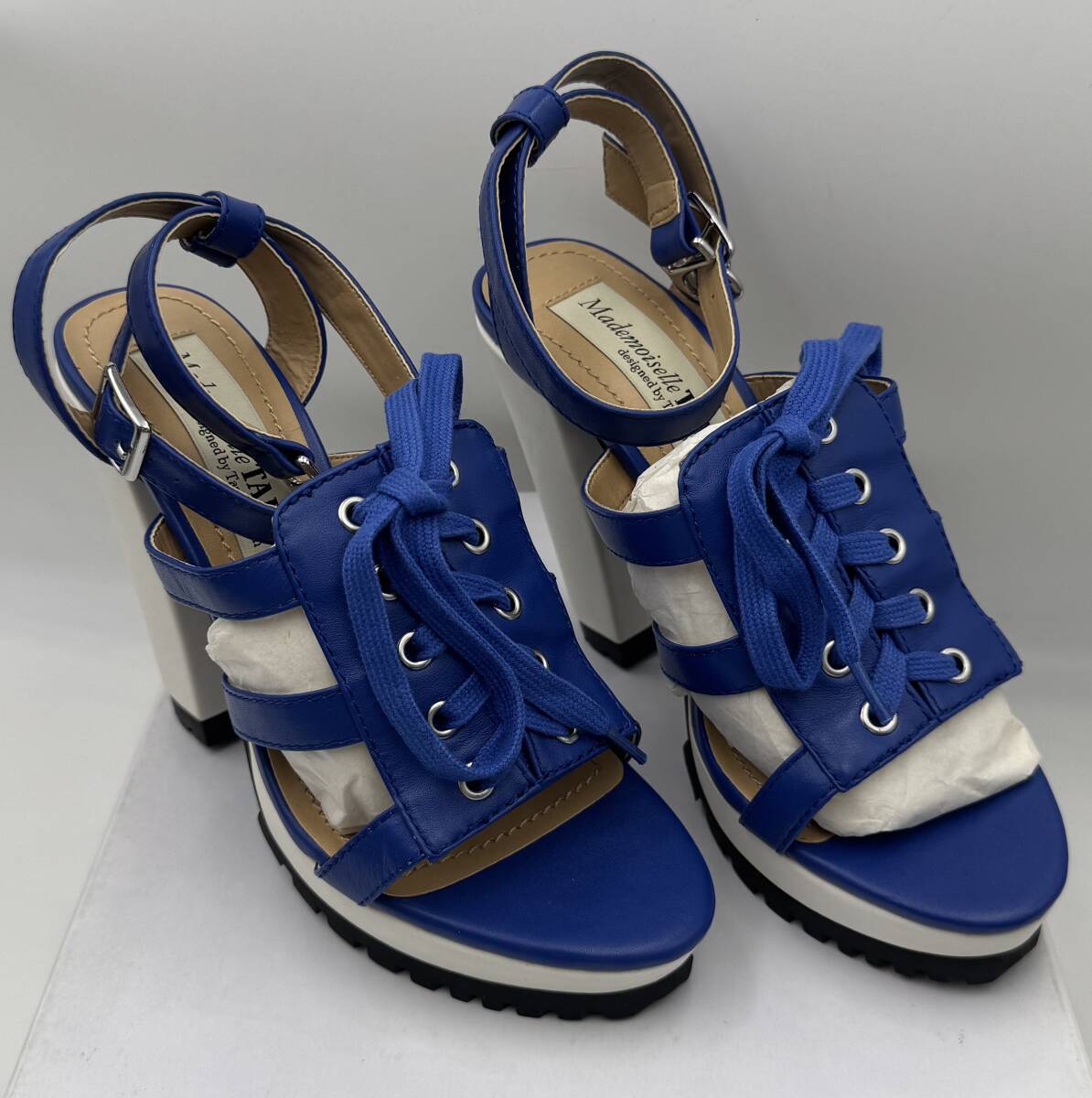 N382 Mademoiselle TARA designed by Tara Jarmon タラジャーモン ミュール サンダル サイズ24.0 未使用 拍卖